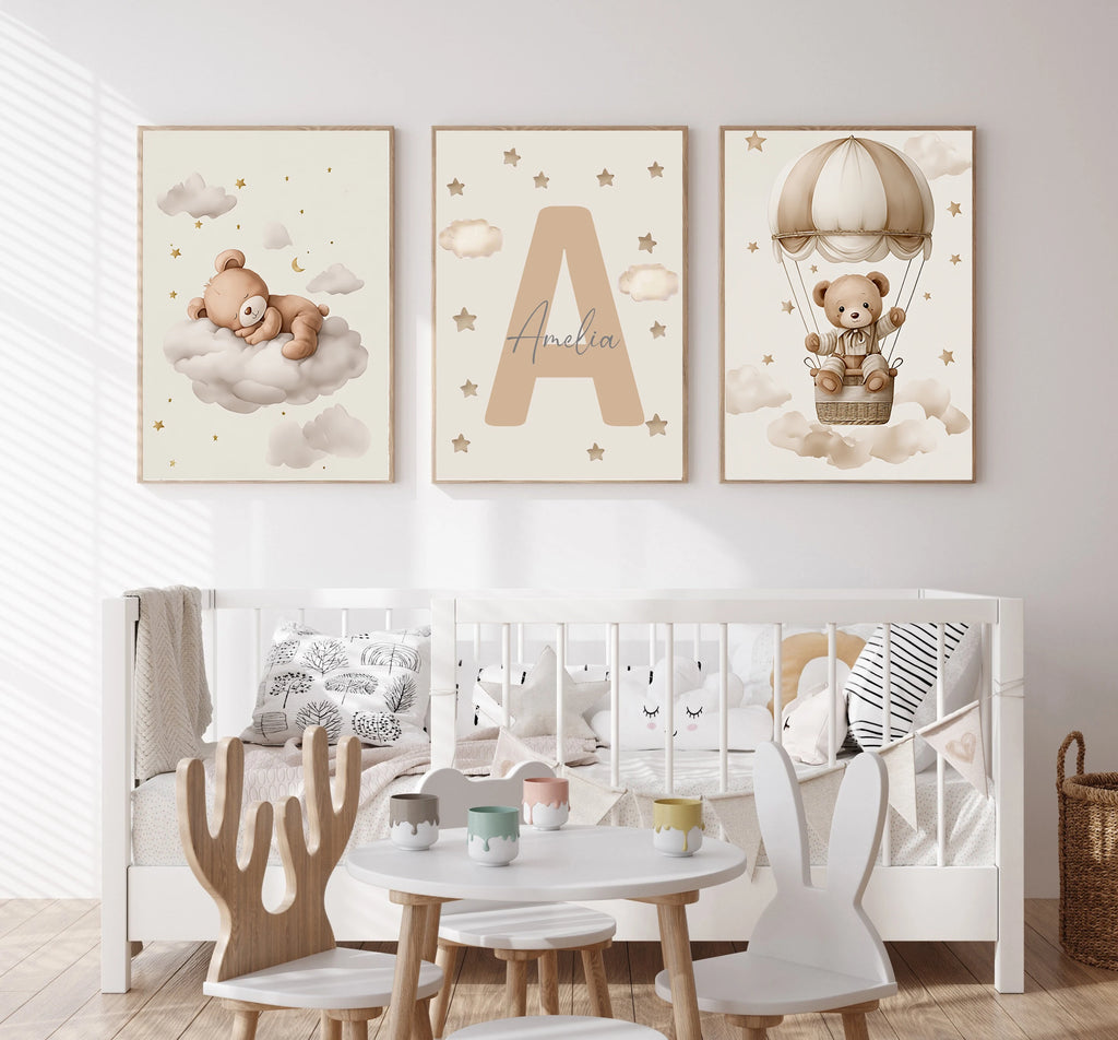 Posterset "Nallens Drömvärld" -3-pack