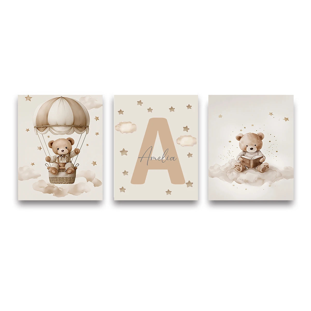 Posterset "Nallens Drömvärld" -3-pack