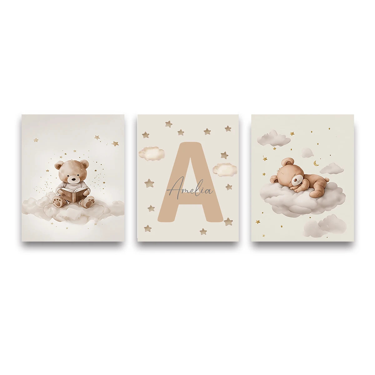 Posterset "Nallens Drömvärld" -3-pack