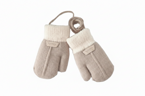 Khaki mittens